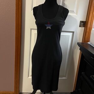 Express Black Cotton Blend Dress